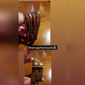 Brown sparkly dressy bracelet